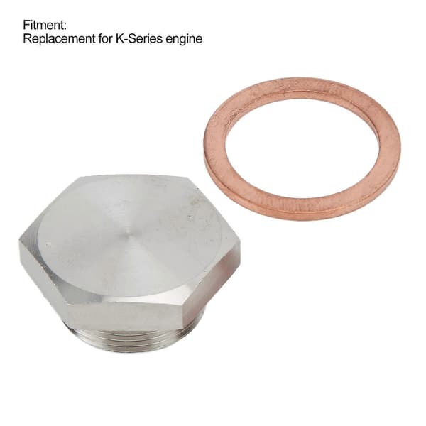 Sylinderhodevarmerørplugg Aluminiumlegering Biltilbehør Erstatning for KSeries Motor