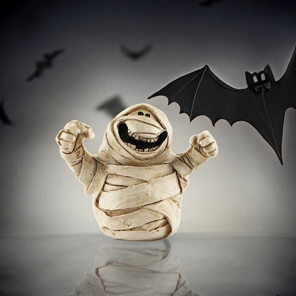 Halloween Spöke Pumpa Figurer Rustik Lysande Resin Spöke
