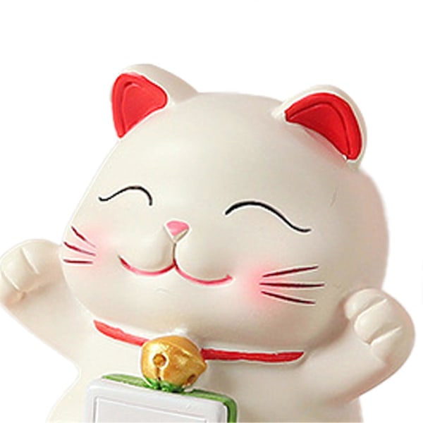 Lucky Cat Smartphone Stand Sød Håndfri Funktionel til Bilinstrumentbræt Hjemmekontor Skrivebord Tiltræk Rigdom