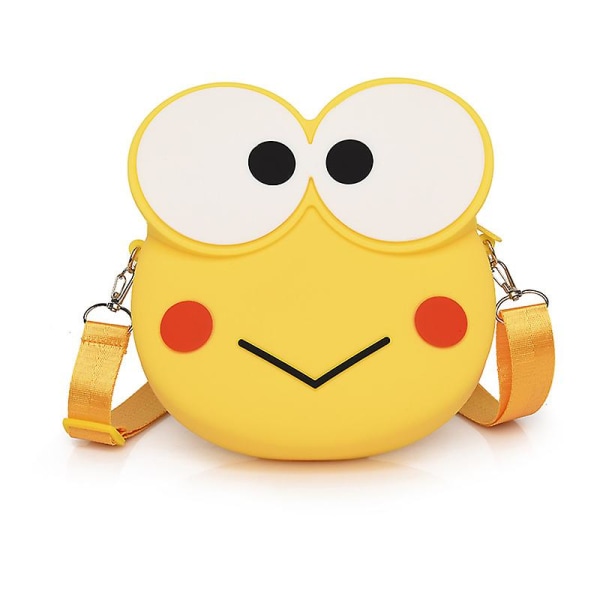 Kawaii Cartoon Anime Keroppi Silikonväska Messenger Bag yellow