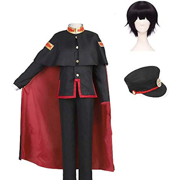 Nene Yashiro Hanako Kun Cosplay Kostym, Anime Toalett bunden Hanako Kun Skoluniform Halloween Cosplay Outfit Peruk L