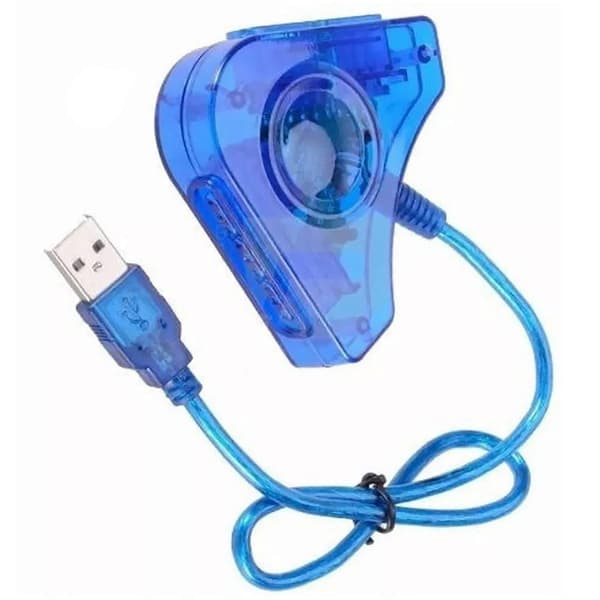 for PS2 til PC-konverter Plug and Play 1 PC Datamaskin til 2 for PS2 Adapter Konverterkabel for WIN98 XP 7 8