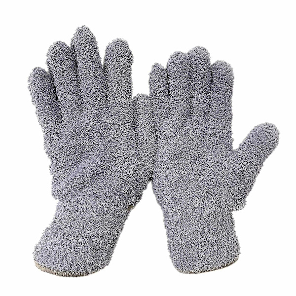 Microfiber Damm Cleaning Handske Mitt Bilfönster Damm Remover Verktyg Återanvändbart Nytt Gray