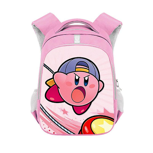 Kirby Barn Ryggsäck Pojkar Ryggsäck Tecknad Anime Studentbok Väska Barn Flickor Skolväska Barn Ryggsäck Födelsedagsfest Present Kirby-7