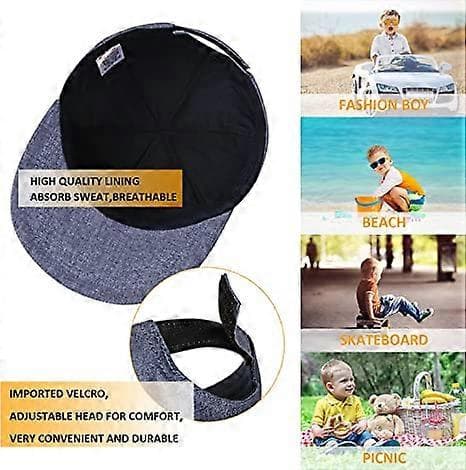Baseballcaps for barn, småbarnsgutter og jenter, solbeskyttelse, bomulls caps, solhatt for babyjenter, gutter og barn