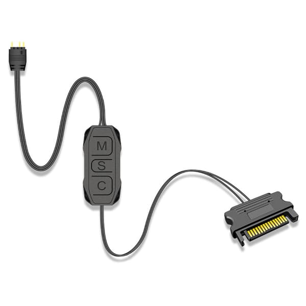 Controller Mate Manuel Addresserbar RGB-Controller ARGB LED-Controller SATA 15-pin til 3-pin ARGB LED