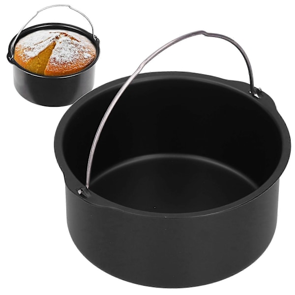 Kageform Kulstofstål Non-stick Kagebageplade Køkken Elektrisk Frituretilbehør (8 tommer)
