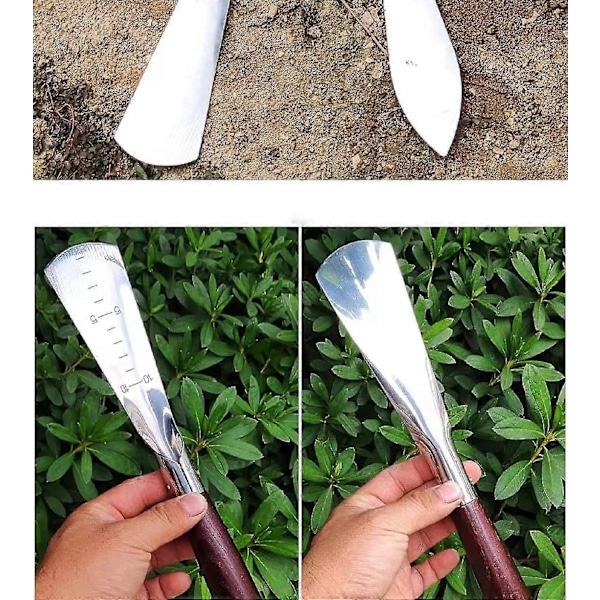 Hagesparkel og håndspade for omplanting, hagespade, luking, mobil og jevn utgraving og planting
