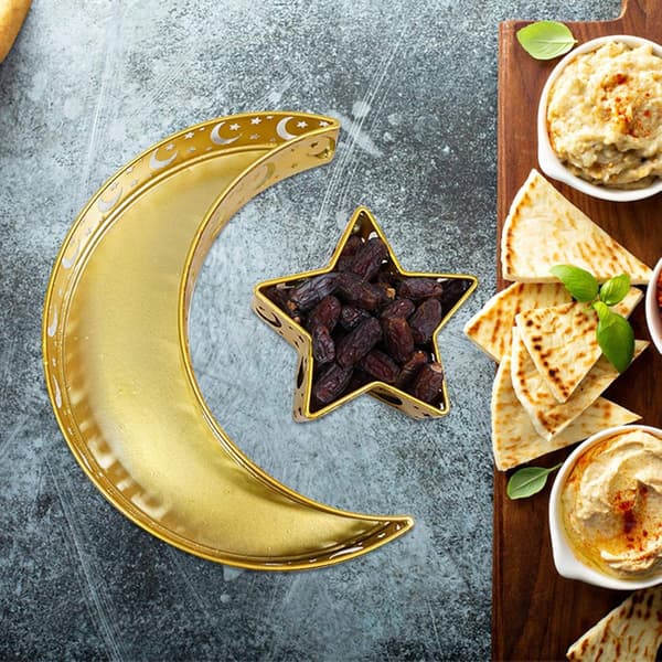 Muslimsk Eid Matbrett, Ramadan Måne Stjerneform Brett, 1 Stykke