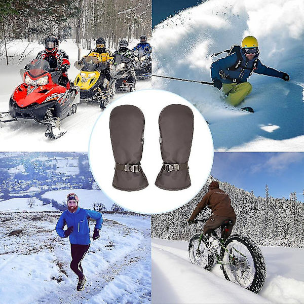Skidhandskar Vinter Damfaner Vattentät Lek Snow Ligature Cykling Ridutrustning