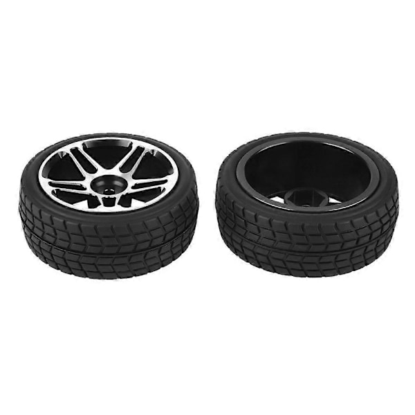 2st 1/10 RC Lastbil Gummidäck Hjul för ZD Racing On road Bil Blå