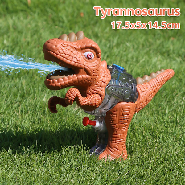 1 st Tyrannosaurus Rex vattenpistol för barn, utdragbar vattenkanon, sommar utomhus drifting strand vattenleksak