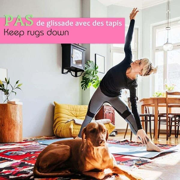 Ekstra stærk 10M ridseklæbende tape. Dobbeltklæbende tape (sort)