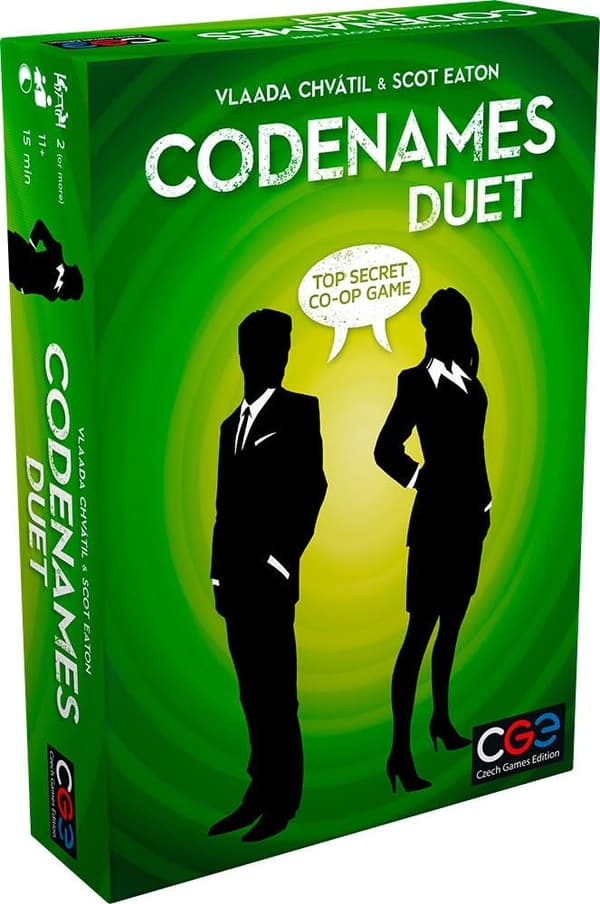 Czech Games Codenames: Duet - Ordspelet för två spelare för fester hemma