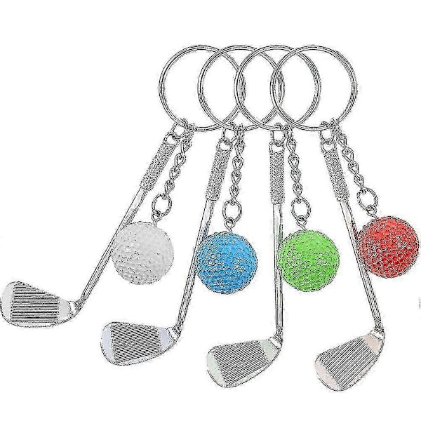 4 st Golf Nyckelring Kreativa Nyckelringar Bilnyckelring Ryggsäck Hängande Dekor Gåva