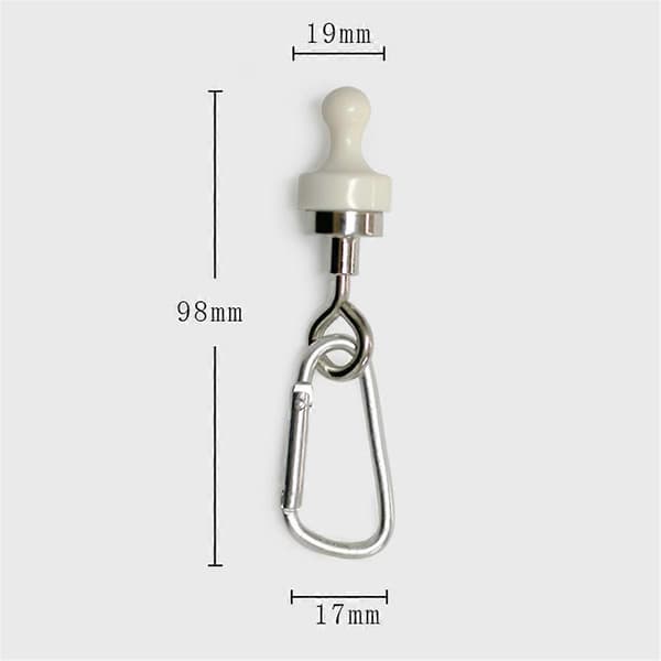 20 st Magnetiska Campingkrokar för Utomhuscamping - Vita