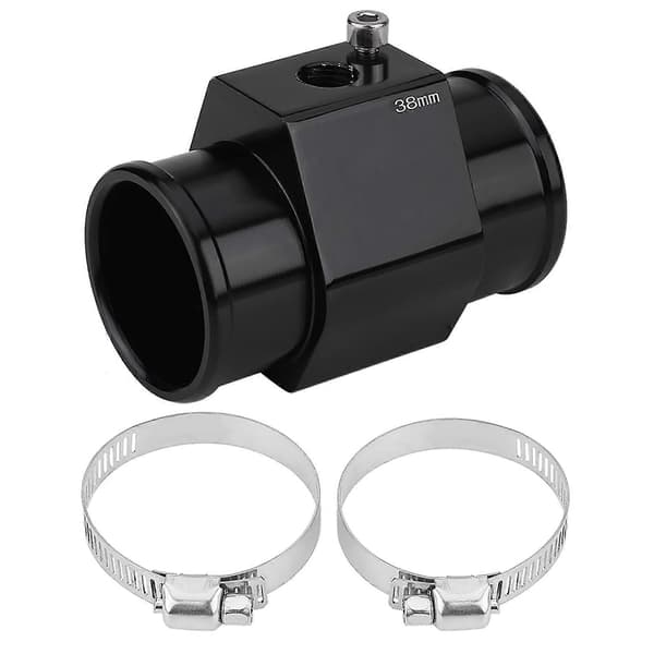 Bil Vand Temperatur Samle Rør Slange Sensor Måler Adapter 38mm