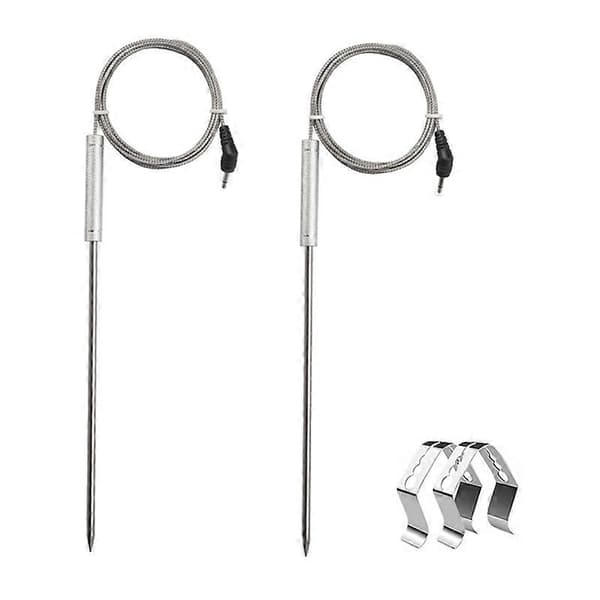 2-pack Köttprob för Thermopro TP20 TP17, med 2 grillprobhållarklämmor