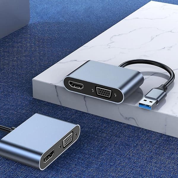 USB til HDMI-adapter USB 3.0 til HDMI VGA 1080p Videografikkabel