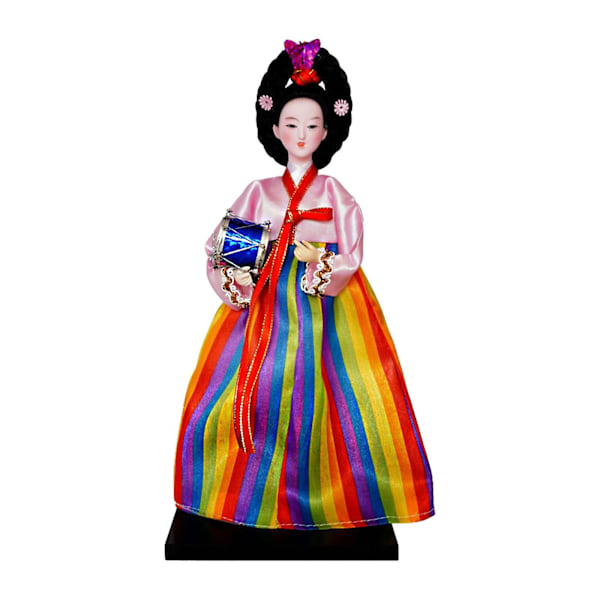 30 cm Koreansk Geisha Figur Docka Asiatisk Kabuki Figur Samlarobjekt Höjd 30cm Bordsdekoration för Vardagsrumsdekor Elegant