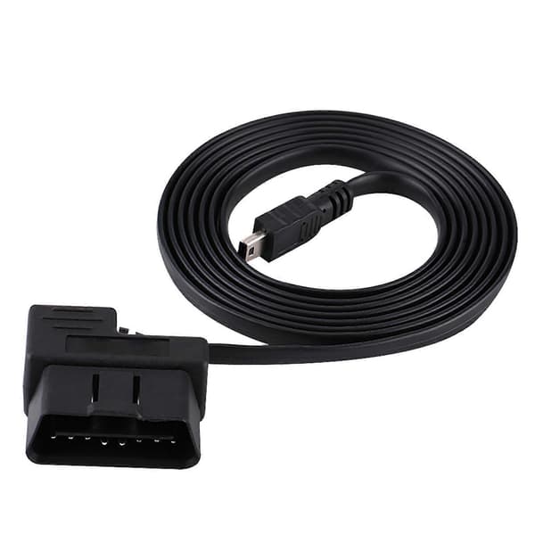 180cm Auto OBDII OBD2 EOBD 16-nastainen diagnostiikkalaajennussovitin Mini USB -kaapeliin