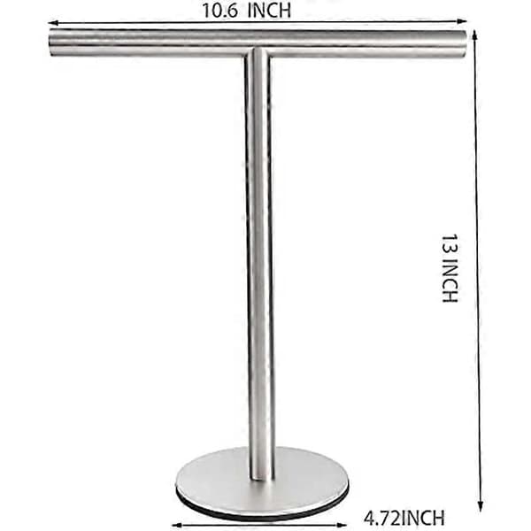 Badeværelse Håndklædeholder Stand, T Form Håndklædeholder Stand