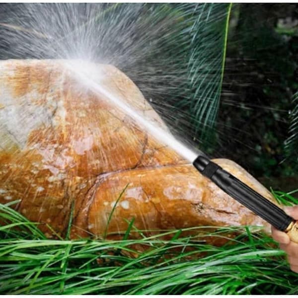 Metall Lång Stång Sprinkler Munstycke, Multifunktionell Högtrycksmunstycke Spruta