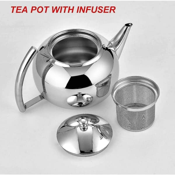 Løsblad Teinfuser Tekanne, 2 Liter Rustfritt Stål Tekjele