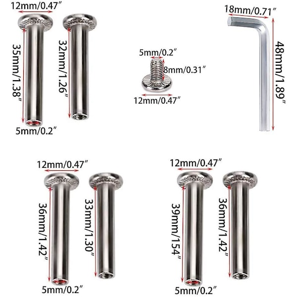 2 stk Koffert Erstatningshjul Gummi Svingbare Hjul Lager Reparasjonssett 60mm*18mm