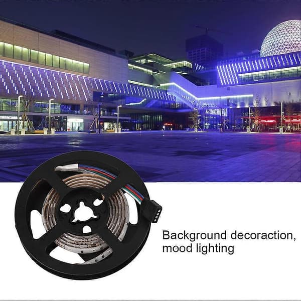Vandtæt USB RGB LED Soft Strip Lys Baggrundslys Bagbelysning til Computer TV (1m)