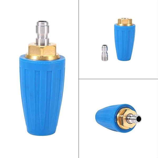 Roterande turbomunstycke för högtryckstvätt 3600 PSI 1/4\" Snabbkoppling Munstycke 040