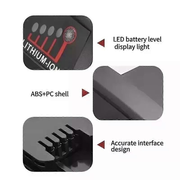 Gjelder Original For Milwaukee 18V 12.0Ah Gjelder M18 48-11-1815 48-11-1850 2646-20 2642-21ct Erstatnings Lithium Batteri for Milwaukee