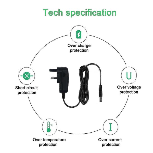Kompatibel til SRS-XB30 Bluetooth-højttaler - 5V UK plug