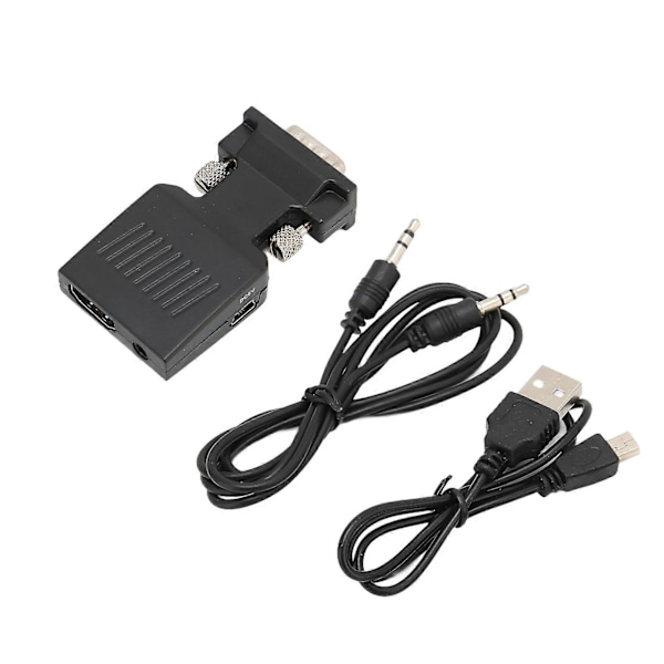 VGA uros - HD Multimedia Interface naaras HD -muunnin tietokoneille, kannettaville ja projektoreille