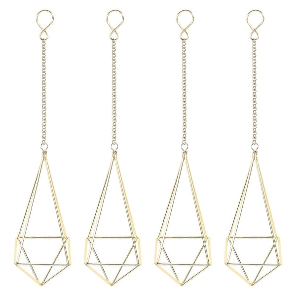 4-pack Luftväxt Hängande Hållare Himmeli Dekor Geometrisk Planteringskruka Hängande Luftväxter Ställ Tillandsia