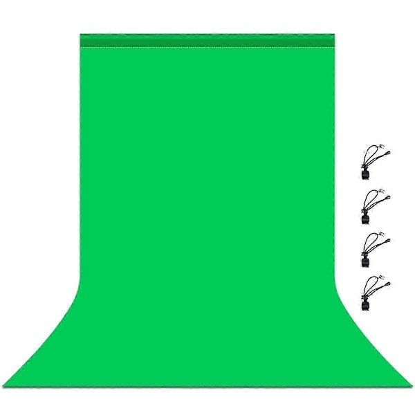 1M x 2M Fotobakgrunn 120G Tykkelse Fotostudio Bakgrunn Stoff Bakteppe kompatibelt med Fotostudio Video (Grønn)