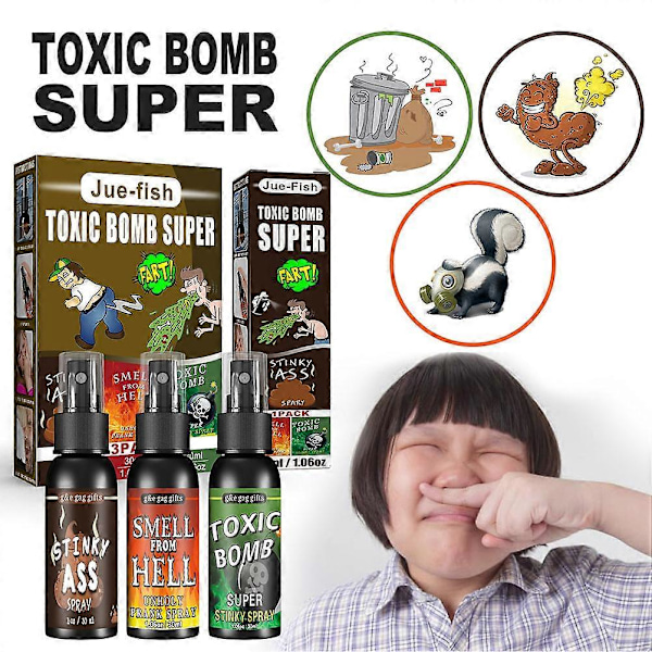 Fjert Spray 30ml Stinkende Spray Spøk Leker Festartikler Halloween 1. April Rekvisitter Gag