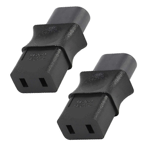 2 st Iec 320 C8 Hanar till Iec 320 C9 Hon Ac-adapter 6A/250V Industriell Strömkonverterare