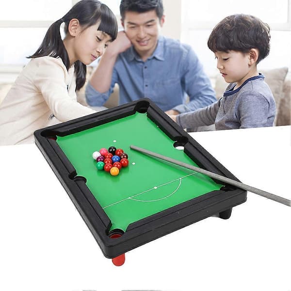 Bærbart Mini Poolbord Amerikanske Billiardborde Desktop Spil Børnelegetøj