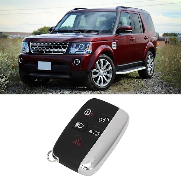 Fjärrkontroll Smart Nyckel Fodral 5 Knappar Skydd Glansig Kant Passar Land Rover Lr4