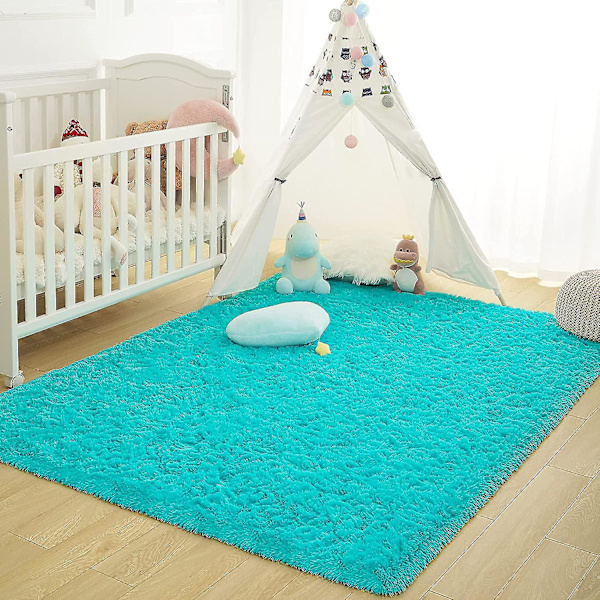 Tflycq Soft Fluffy Area Mattor För Sovrum Barnrum Plysch Shaggy Nursery Matta Furry Throw Mattor För Pojkar Flickor, College Sovsal Fuzzy Mattor Vardagsrum Ho