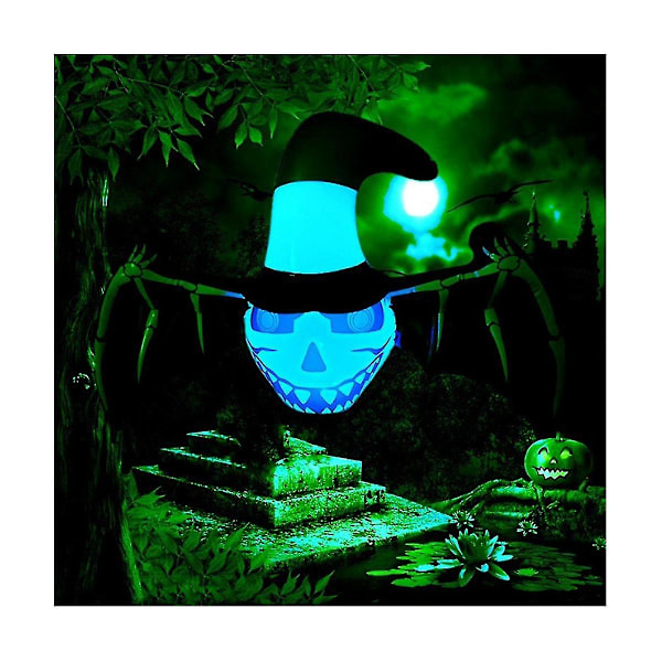 Halloween-koriste Ilmapallolelu Lepakko Riippuva Ulkokäyttöön Sisäänrakennetut Moniväriset Led-valot