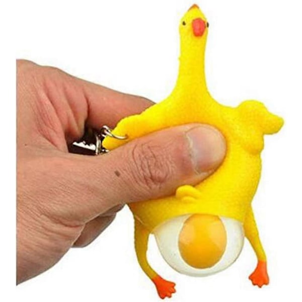 Mini 9 cm Kylling og Æg Legetøj til at Lindre Stress og Lægge Æg