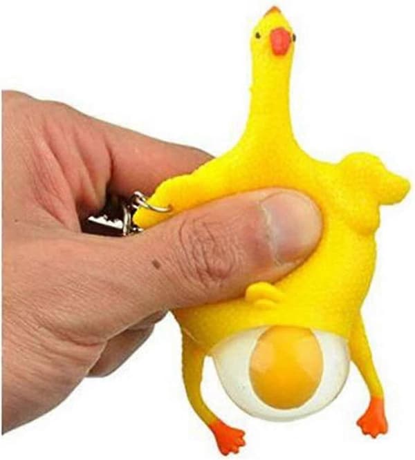 Mini 9cm Kylling- og eggleker for å lindre stress og legge egg