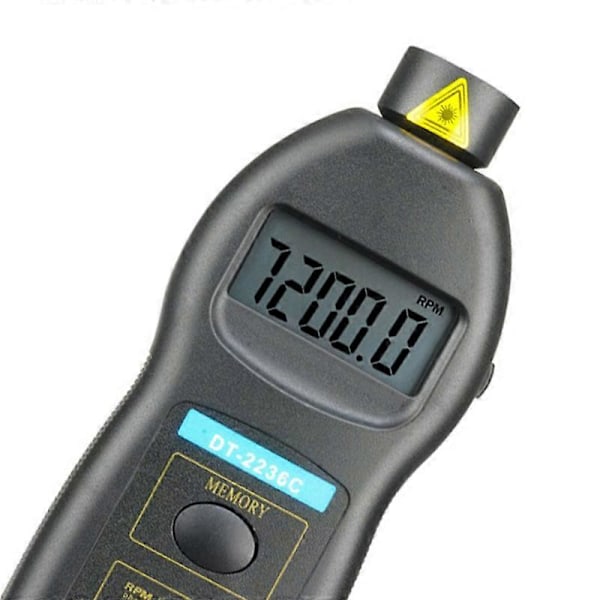 DT2236C Hastighedsdetektor Meter Laser Tachometer DT 2236C LED Digital Optisk Kontakt Tachometer Detekter