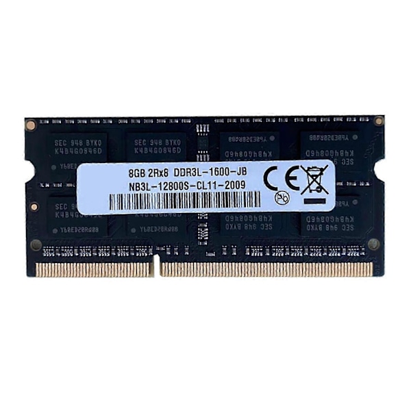 DDR3 8GB Laptop Ram-minne 1600Mhz PC3-12800 1.35V 204 Pins SODIMM Stödjer Dual Channel kompatibel med AMD Lap