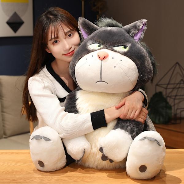 15-65 cm Kawaii Cinderella Lucifer Cat Plyschleksak födelsedagspresent A 45cm