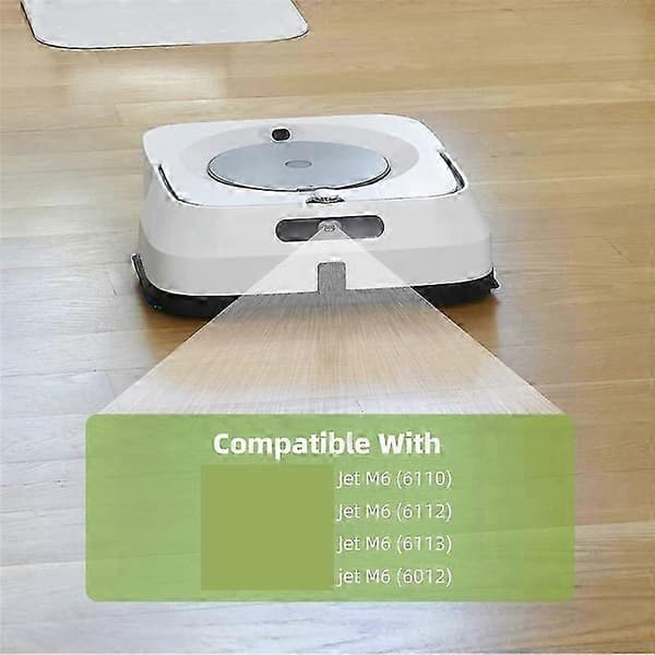 Erstatningsmopp kompatibel med iRobot Braava Jet M6 Robotmopp Tilbehør Vaskbar Moppeklut