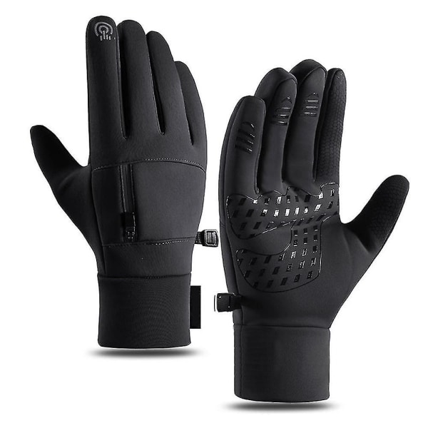 Vattentäta Ski Snow Handskar Herr Dam Vinterisolerade för Snowboard S-xl Black L