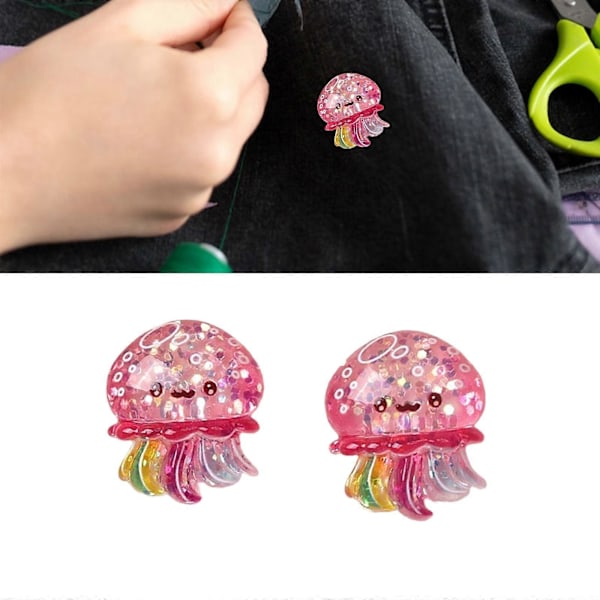 2/6 st Resin Marin Djur Miniatyr Utsmyckning för Scrapbooking Projekt Flatback Resin Havsdjur Figurer Ornament